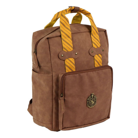 Harry Potter Hufflepuff Rugzak Bruin Geel - 40 x 30 x 12 cm