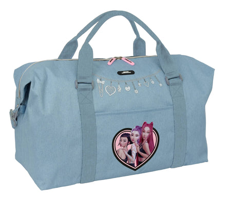 Kpop Demon Hunters Weekendtas en Reistas Meisjes - HUNTR/X - Lichtblauw - 56 x 35 x 17 cm