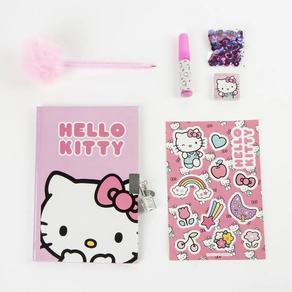 Hello Kitty dagboek cadeauset inhoud