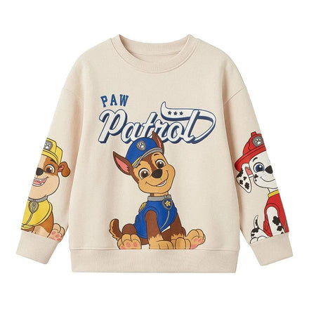 Paw Patrol Sweater Jongens - Crème met Chase, Marshall en Rubble