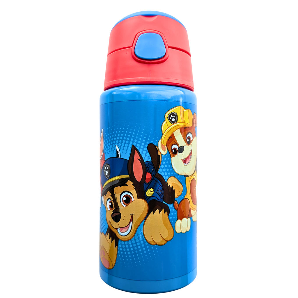 Paw Patrol aluminium drinkfles 500 ml blauw met Chase en Rubble