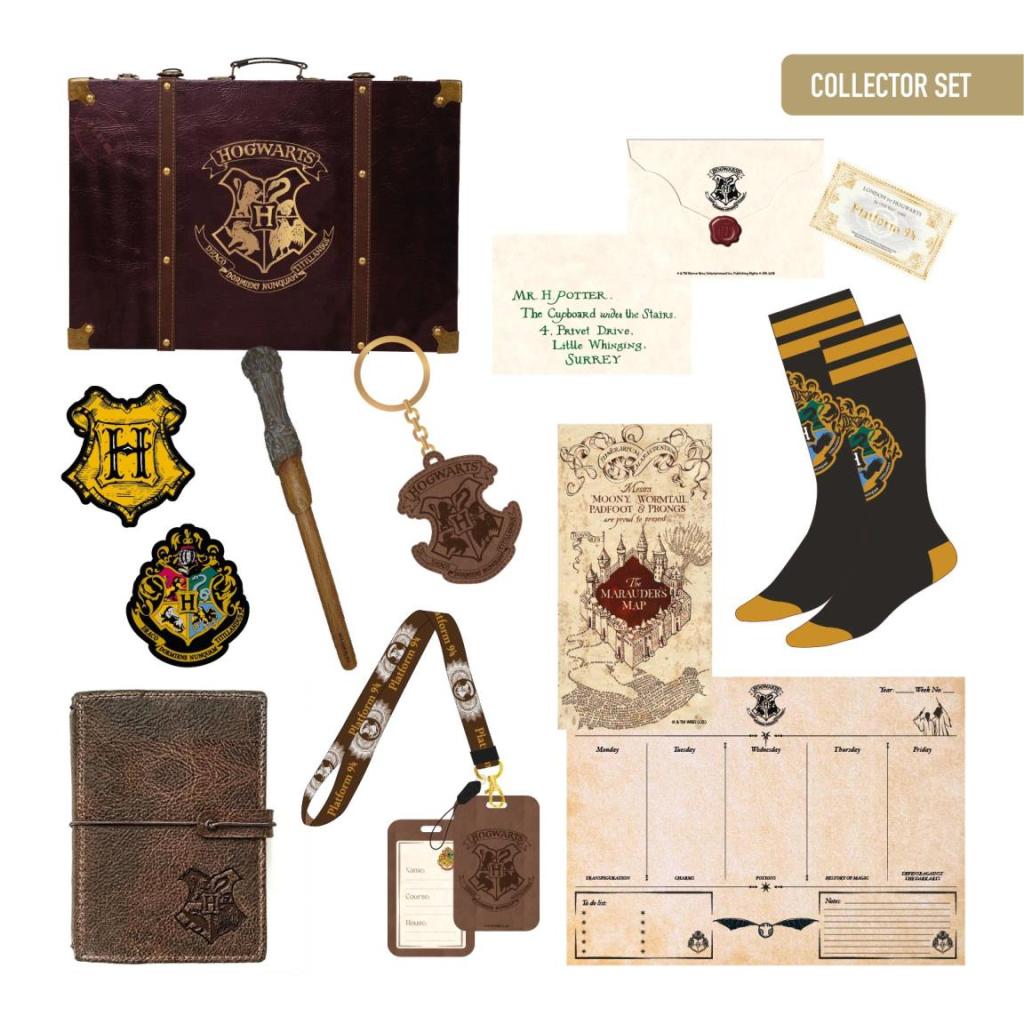Harry Potter Hogwarts collector set 10-delig met toverstok en dagboek