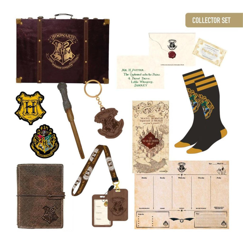 Harry Potter Hogwarts collector set 10-delig met toverstok en dagboek