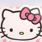 Hello Kitty toilettas meisjes roze met grote Hello Kitty kop en roze strik