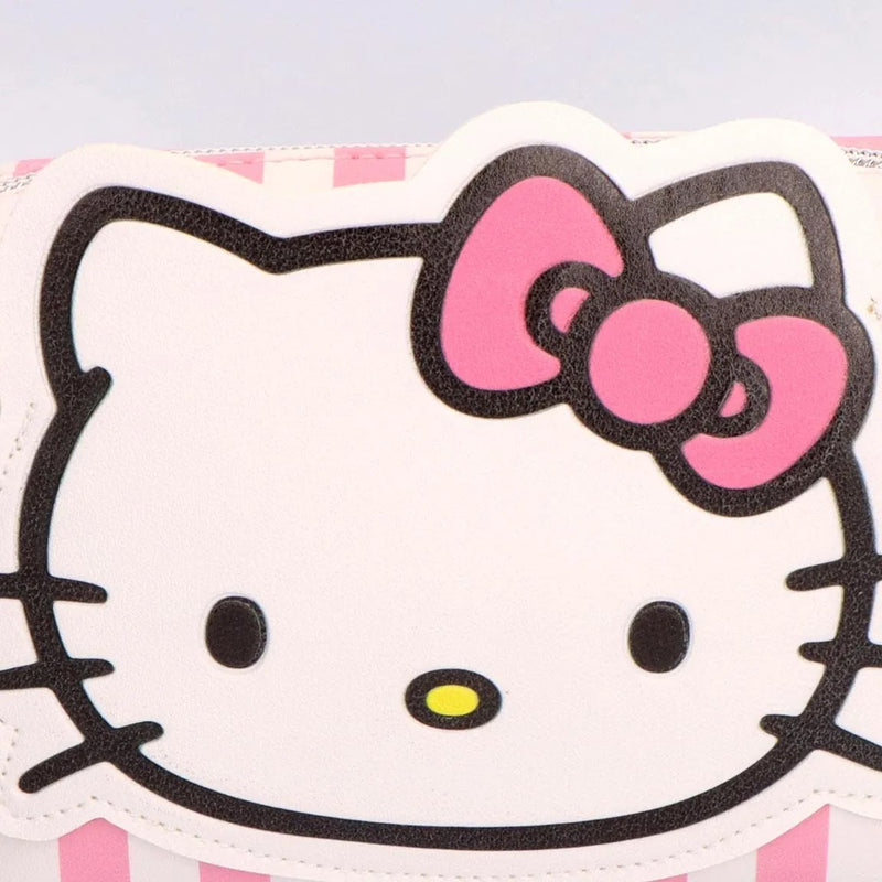 Hello Kitty toilettas meisjes roze met grote Hello Kitty kop en roze strik