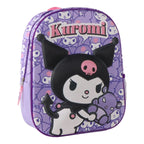 Kuromi 3D rugzak paars voorkant