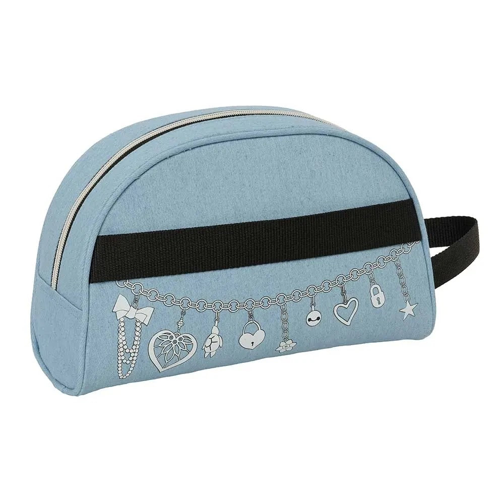 Kpop Demon Hunters Huntrix toilettas lichtblauw zijkant