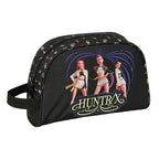 Kpop Demon Hunters Huntrix toilettas zwart voorkant met handvat
