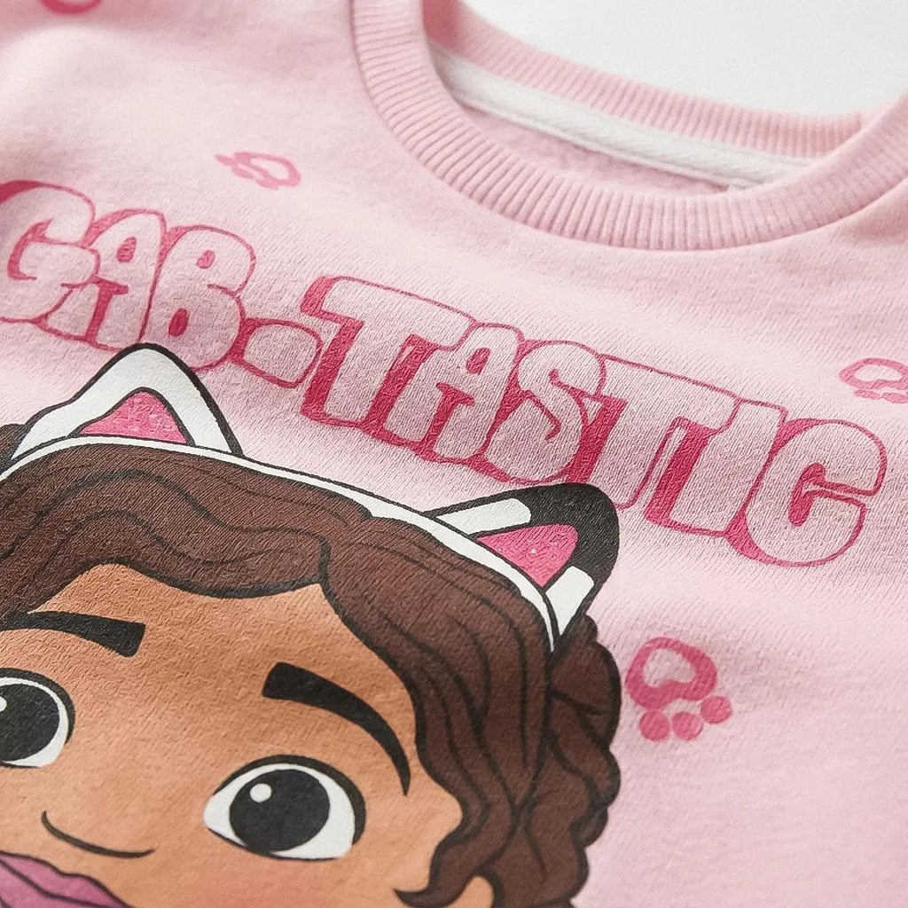 Detail GAB-TASTIC tekst en Gabby met kattenoortjes