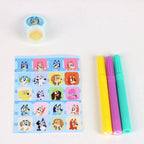 Bluey activiteitenboek stiften, stickers en stempel