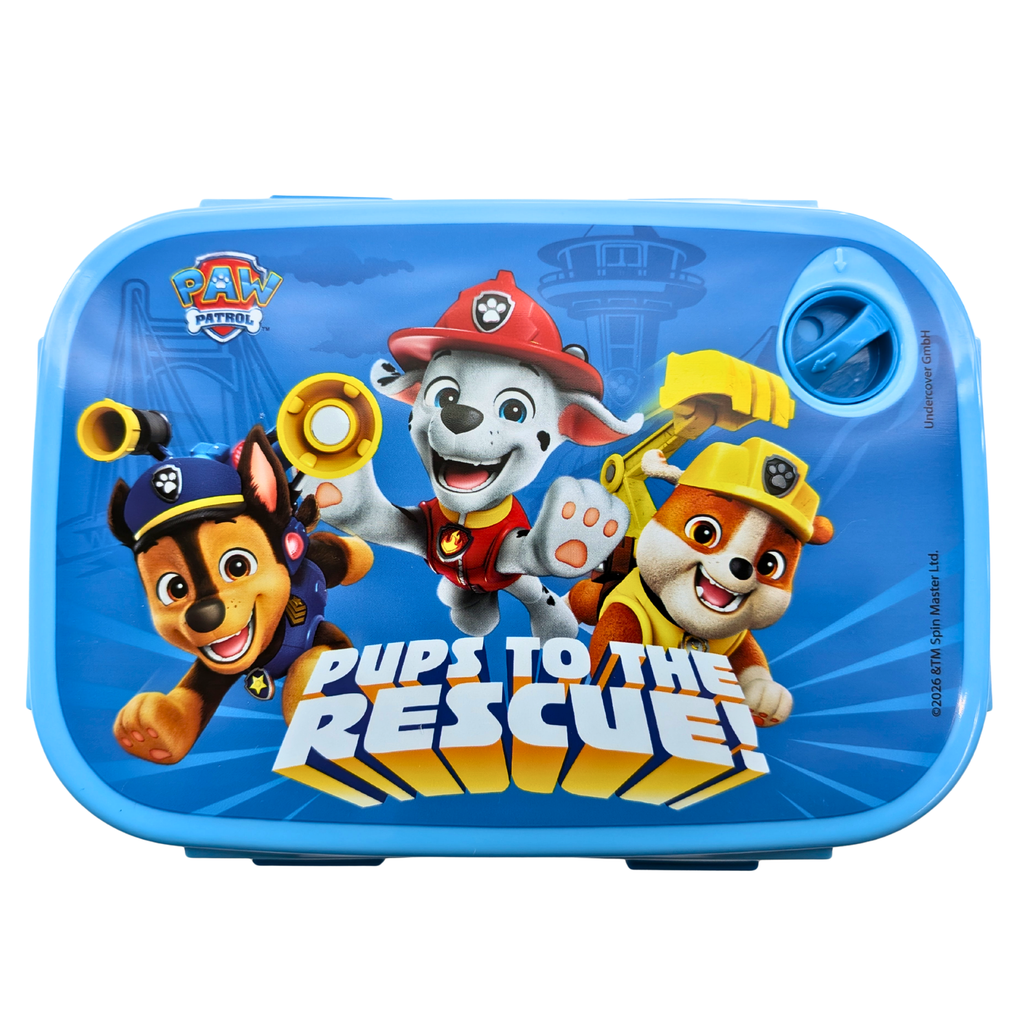 Paw Patrol lunchbox bovenaanzicht deksel