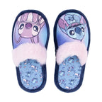 Disney Stitch en Angel sloffen meisjes blauw en roze bovenaanzicht