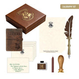 Harry Potter Hogwarts Kalligrafie Schrijfset - Veerpen, Inkt & Zegelwas