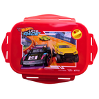 Hot Wheels lunchbox vooraanzicht met kliksluitingen