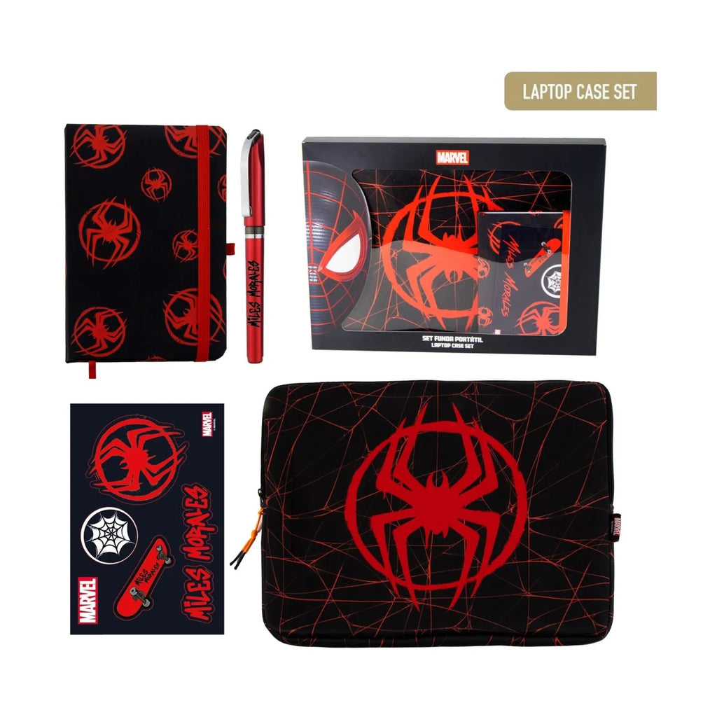 Marvel Spider-Man Miles Morales laptophoes set 4-delig