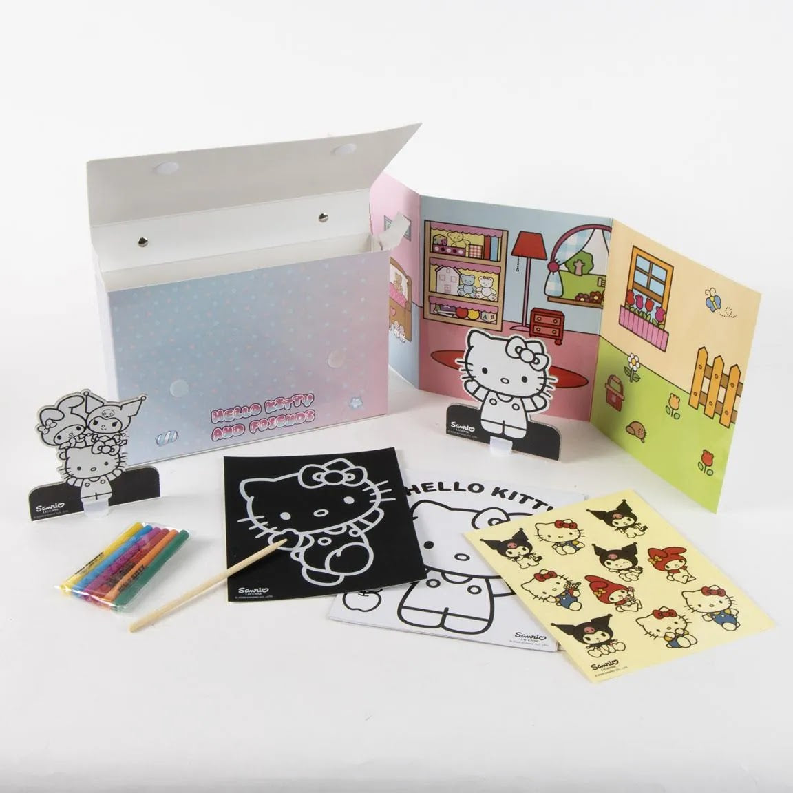 Hello Kitty and Friends knutselset open draagkoffer