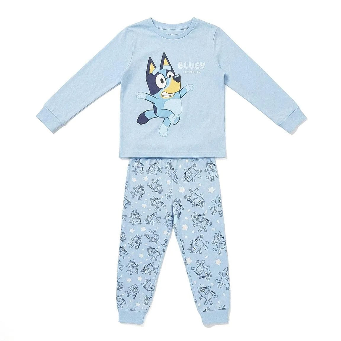 Bluey Pyjama Jongens blauw voorkant