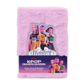 Kpop Demon Hunters Huntrix pluche notitieboek A5 roze voorkant