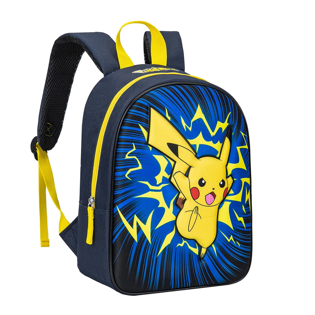 Pokémon Pikachu rugzak schuin vooraanzicht