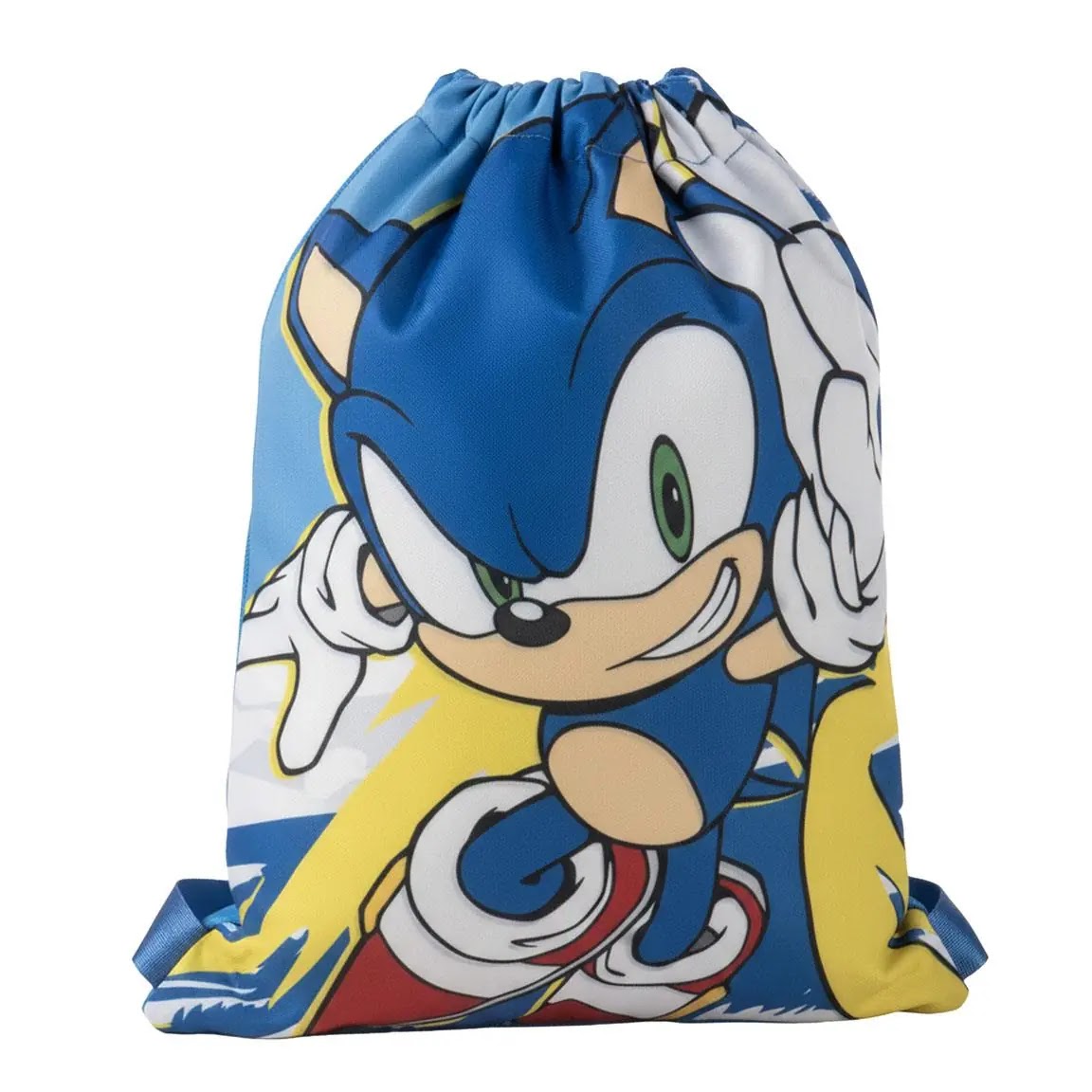 Sonic the Hedgehog zwemtas gymtas jongens blauw voorkant