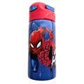 Marvel Spiderman RVS drinkfles 500 ml blauw met Web Head print