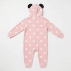Minnie Mouse onesie achterkant met capuchon en oortjes