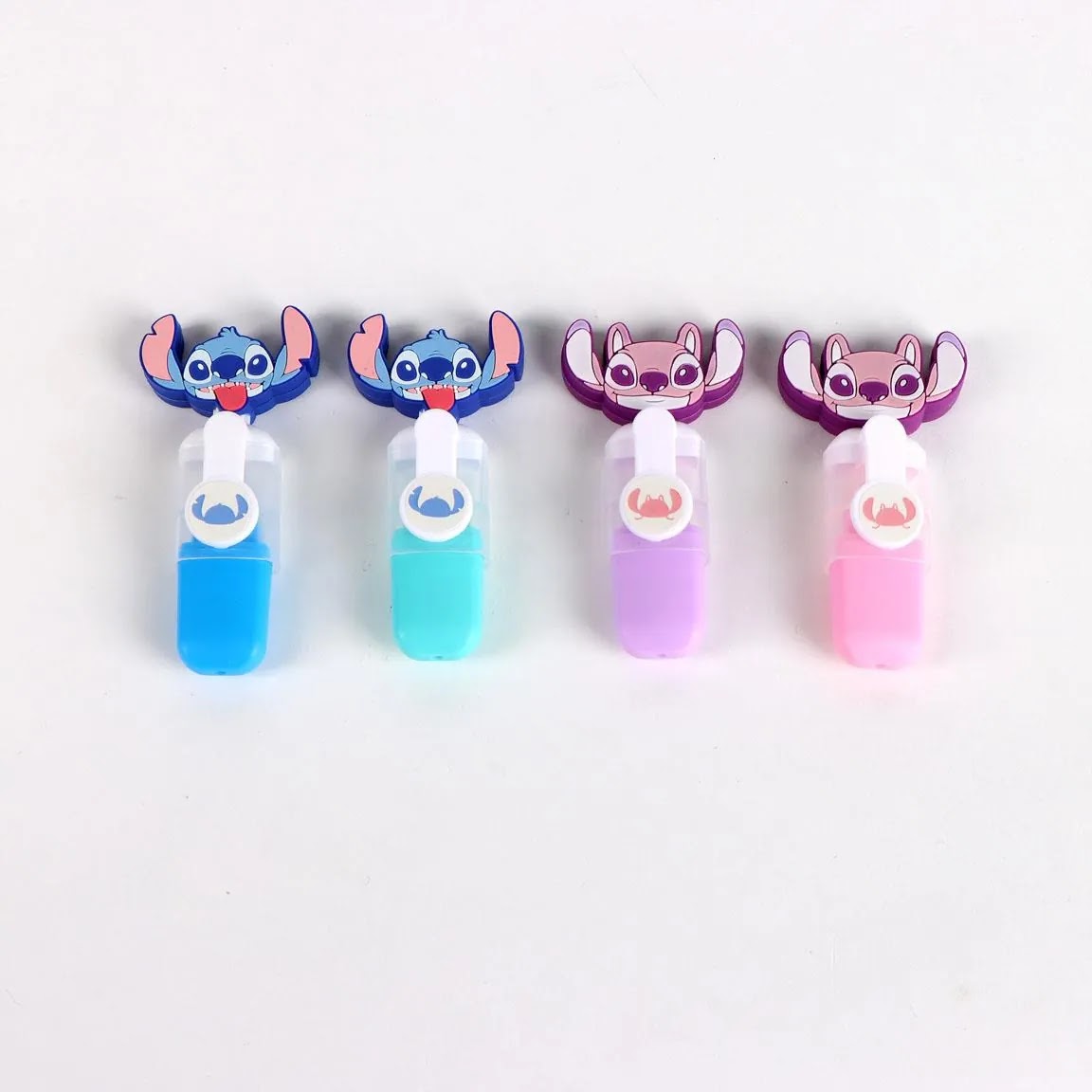 Disney Stitch en Angel markeerstiften set 4 stuks