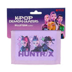 Kpop Demon Hunters Huntrix portemonnee paars voorkant met muntvak