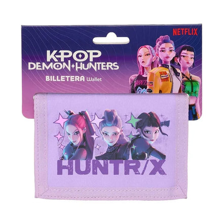 Kpop Demon Hunters Portemonnee Meisjes - Huntrix - Paars - met Muntvak