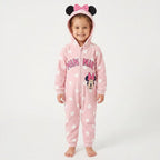 Meisje in Minnie Mouse onesie vooraanzicht