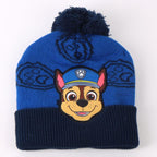 Blauwe Paw Patrol muts met Chase en pompon