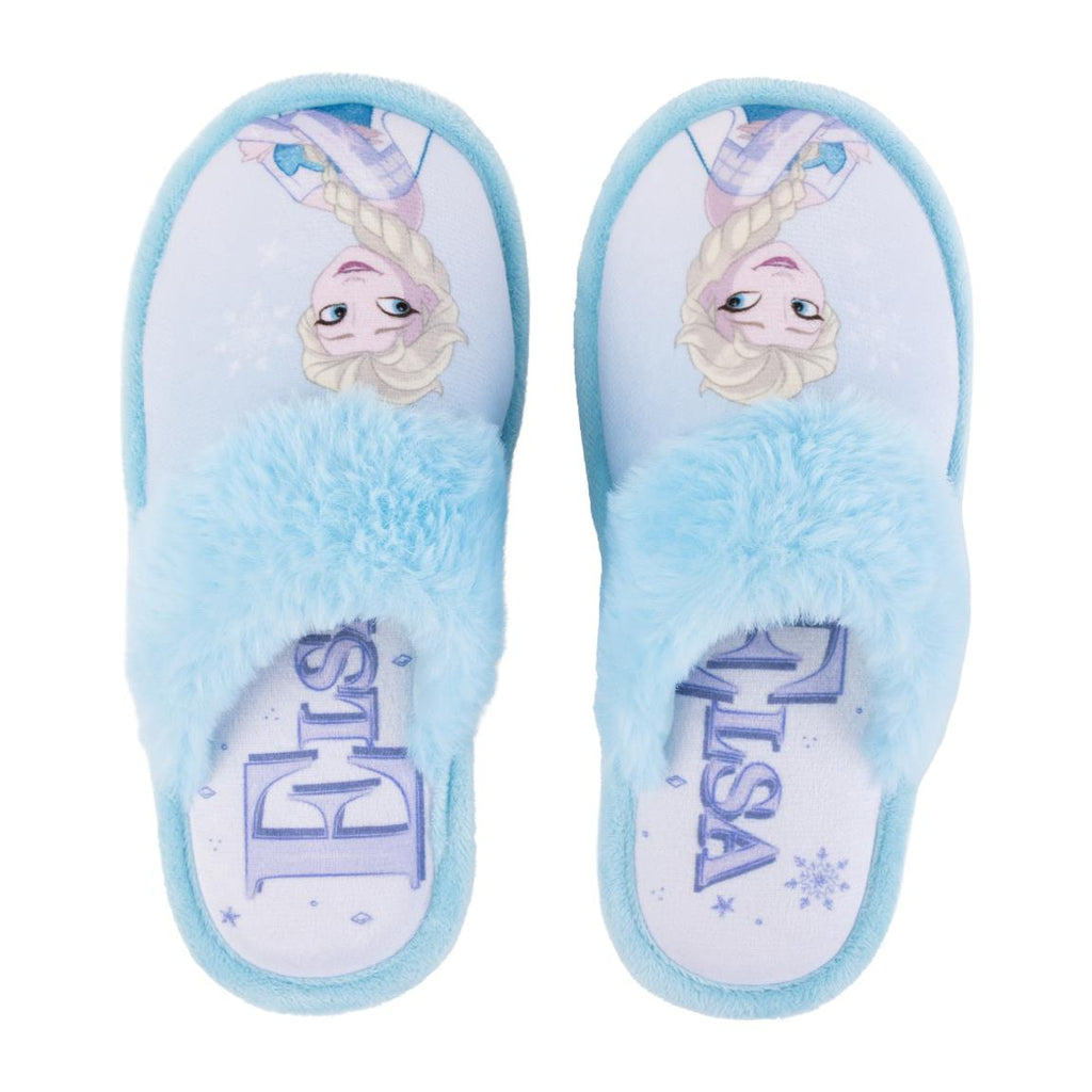 Disney Frozen Elsa sloffen meisjes lichtblauw bovenaanzicht