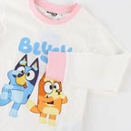 Bluey pyjama detail print met Bluey en Bingo