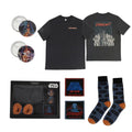 Star Wars cadeauset met zwart T-shirt, sokken, buttons, patches en cadeaudoos