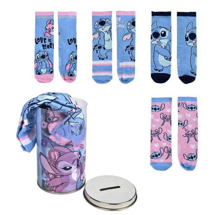 Stitch en Angel Sokken in Spaarpot Meisjes
