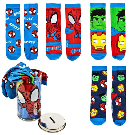 Spidey and his Amazing Friends Sokken in Spaarpot - 4 Paar