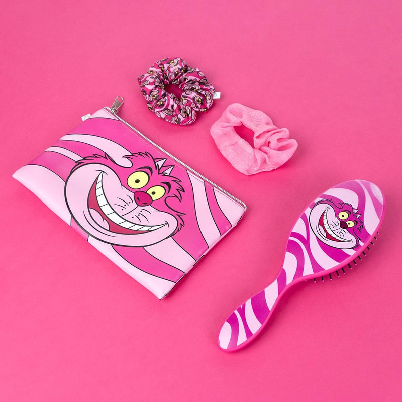 Alice in Wonderland Cheshire Cat Beauty Set Haarborstel Scrunchies Toilettas