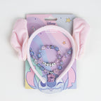 Stitch en Angel Haarbandje Armband en Ketting Meisjes Roze