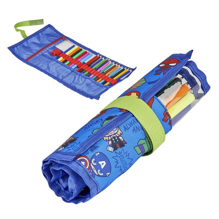 Marvel Avengers Roll-up-Federmäppchen mit Inhalt