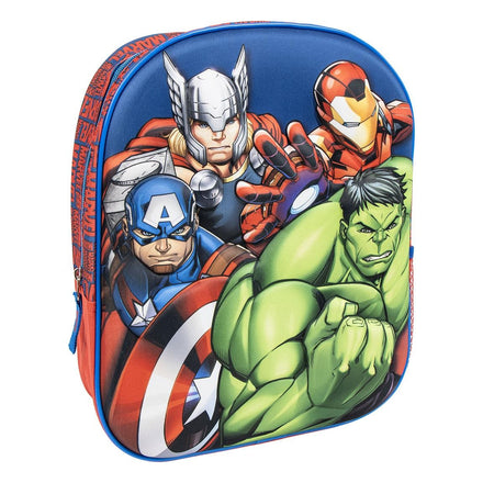Avengers Rugzak Kind – 3D Rugtas Hulk, Iron Man, Captain America & Thor – 31 cm – Marvel Superhelden