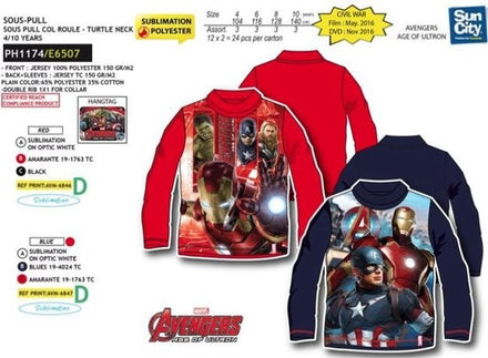 Marvel Avengers turtleneck / sweatshirt blue