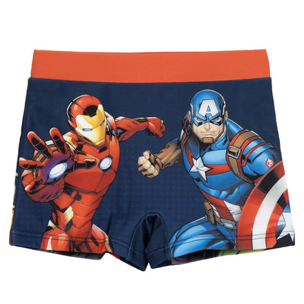 Marvel Avengers Zwembroek Jongens – Iron Man, Hulk, Thor & Captain America – Kind Zwemshort Blauw/Rood