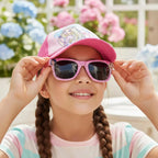 Barbie Pet met Zonnebril Roze - Verstelbare Kinderpet voor Meisjes - Officieel Gelicenseerd