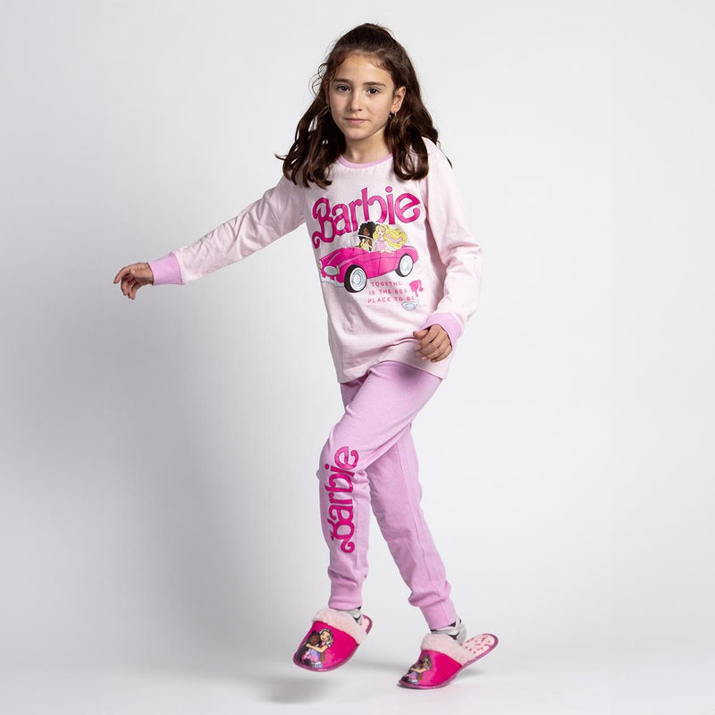 Barbie Pyjama Meisjes 100% Katoen Roze