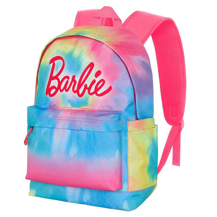 Barbie Rugzak Meisjes Tie Dye 3 Vakken Premium Quality  - Hoogte 44cm