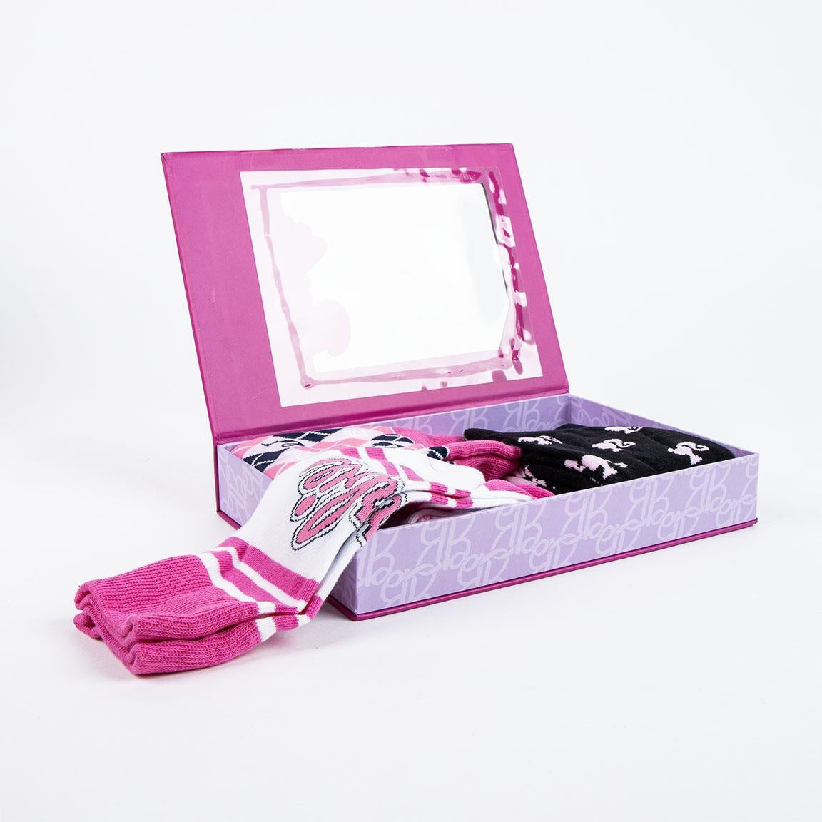Barbie Socks Ladies Gift Package - 3 Pairs - Size 36/43 - One Size