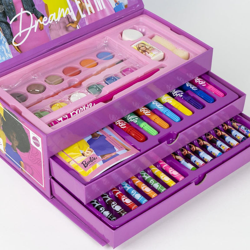Barbie Tekenen Knutselen Tekendoos Meisjes - 44 Pieces
