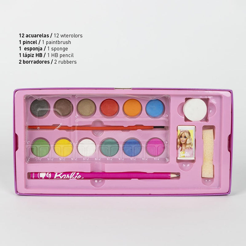 Barbie Tekenen Knutselen Tekendoos Meisjes - 44 Pieces