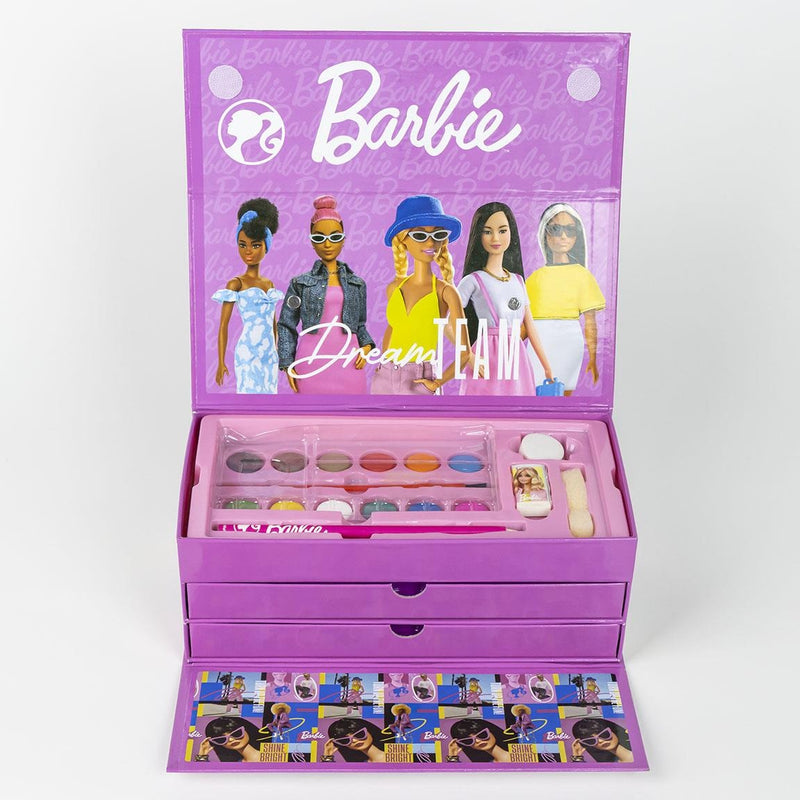 Barbie Tekenen Knutselen Tekendoos Meisjes - 44 Pieces