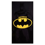 Batman Strandlaken 90 x 180 cm – Sneldrogende Strandhanddoek – Zwart Geel – Officieel DC Comics Gelicenseerd